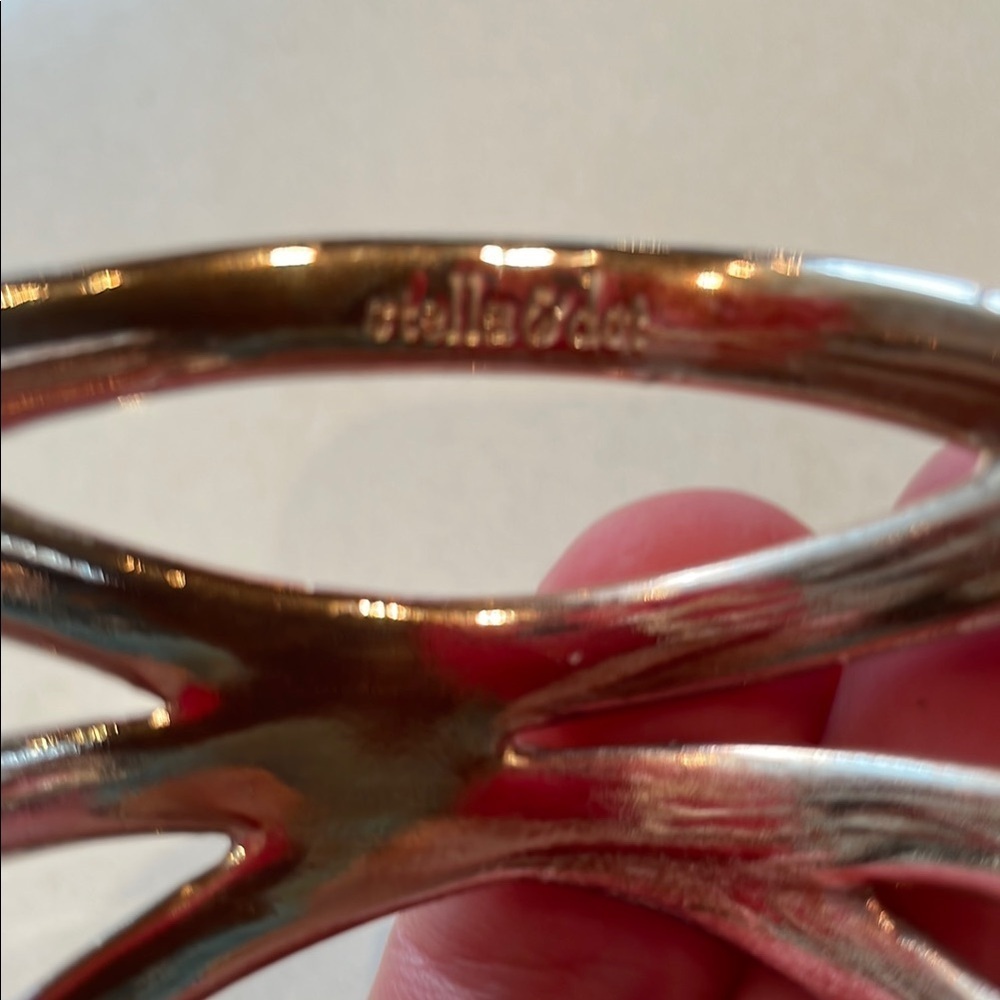 Stella & Dot Odette Sculptural Open Cuff Bracelet, S/M - Picture 5 of 7